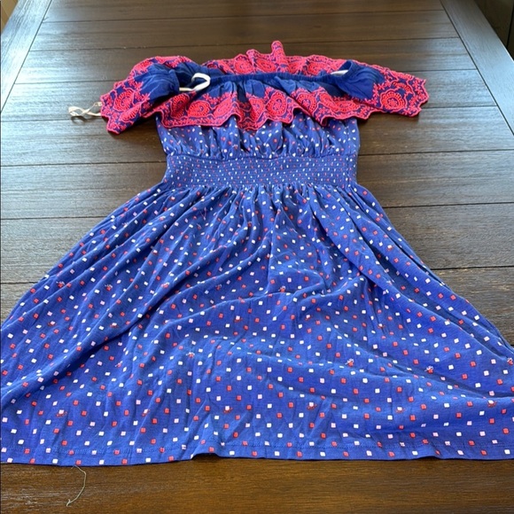 CLEAROUT LILLY PULITZER Kalama Off-The-Shoulder Smocked Dress Size Small - Picture 14 of 14